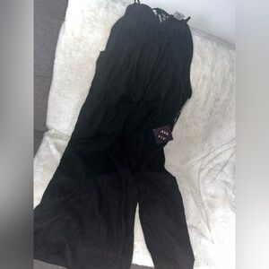 2X new Ava & Viv Charcoal Black Sleeveless Dress with slit